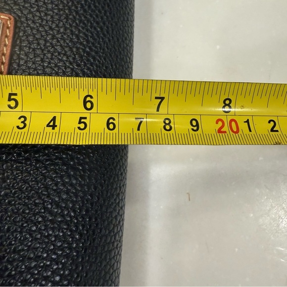 Dooney & Bourke Wexler Navy Pebbled Leather Crossbody Saddle Bag  PRISTINE! - Picture 12 of 16